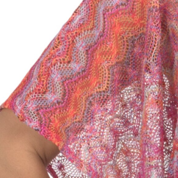 NWT Trina Turk Athena Belted Caftan Lace Crocheted Mini Cover Up Size S-M - Picture 5 of 8